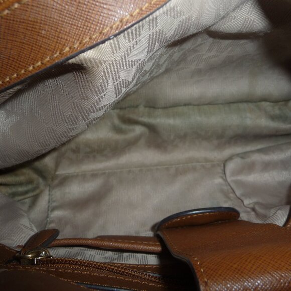 Michael Kors Brown Hamilton Structured Purse - Picture 11 of 11